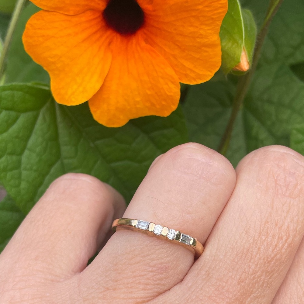 Natural Diamonds and 14k Ring - Picture 7 of 7